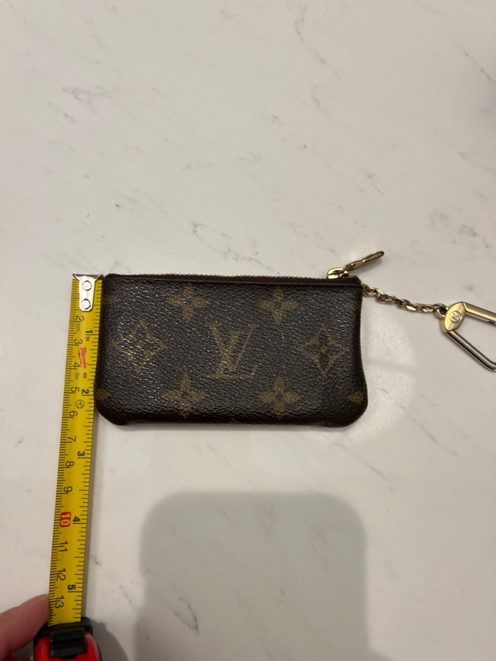Louis Vuitton Monogram Canvas Key Pouch with Gold Hardware - Picture 5 of 6